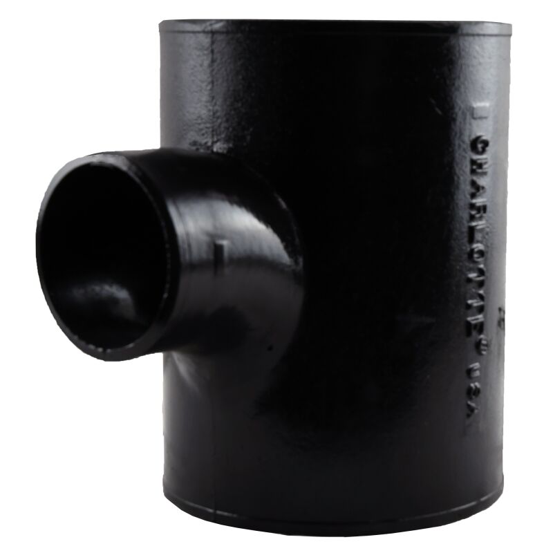 Charlotte Pipe NH-28 84 8X4 Cast Iron No Hub Sanitary Tee