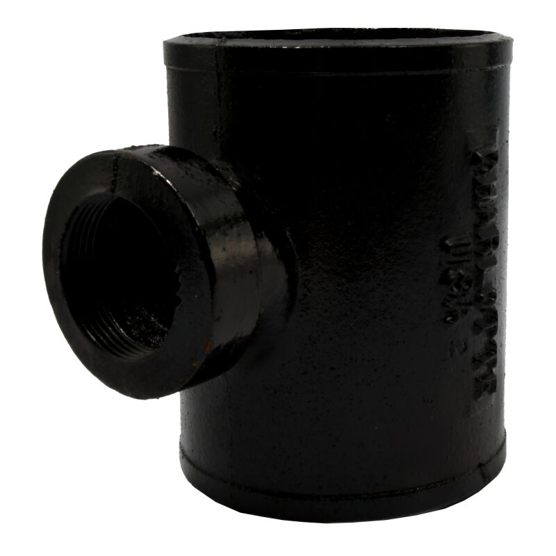 Charlotte Pipe NH-34 4112 4X112 Cast Iron No Hub Sanitary Tap Tee