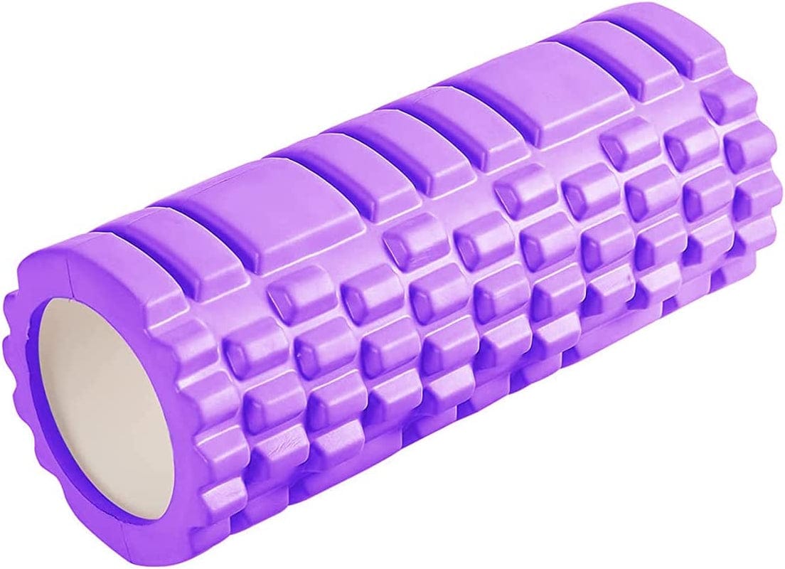 13" Pink Foam Roller - for Self Massage Exercise, Back Pain, Legs, Yoga, Relieve Muscles, Physical Therapy, Body Stretching, Deep Tissue - Medium Density