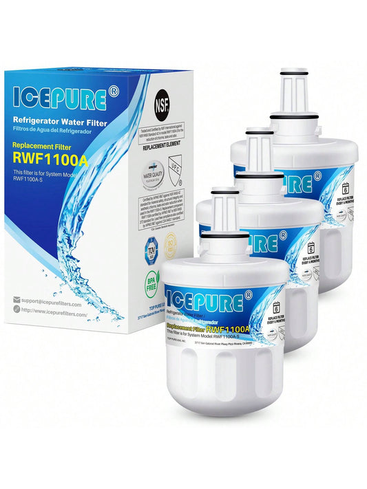 ICEPURE DA29-00003G Replacement for DA29-00003B DA29-00003A, Aqua-Pure Plus DA29-00003D DA29-00003F DA97-06317A, HAFCU1, WF289, WSS-1 WFC2201 HDX FMS-1 RWF1100A Refrigerator Water Filter 3PACK