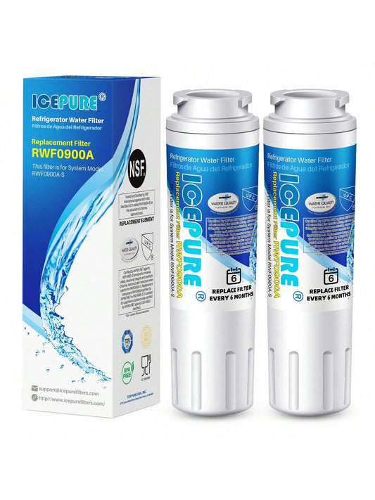 ICEPURE PLUS NSF/ANSI42 Certified UKF8001 Refrigerator Water Filter, Compatible With Maytag UKF8001, UKF8001AXX, UKF8001P, 4396395, 469006, EDR4RXD1, EveryDrop Filter 4, Puriclean II, 2 Pack