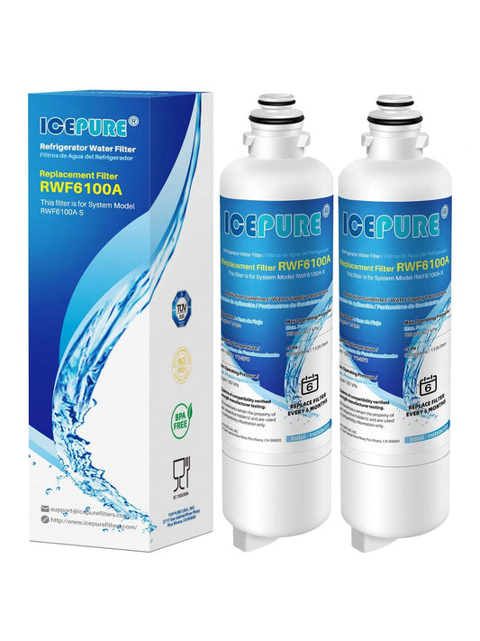 ICEPURE Refrigerator Water Filter Replacement For Ultra Clarity Pro BORPLFTR50, BORPLFTR55, 12033030, 12028325, 11025825, 11032531, B36CT80SNS, B36CL80ENS, WFC100MF, WFS200MF, RA450022, 2PACK