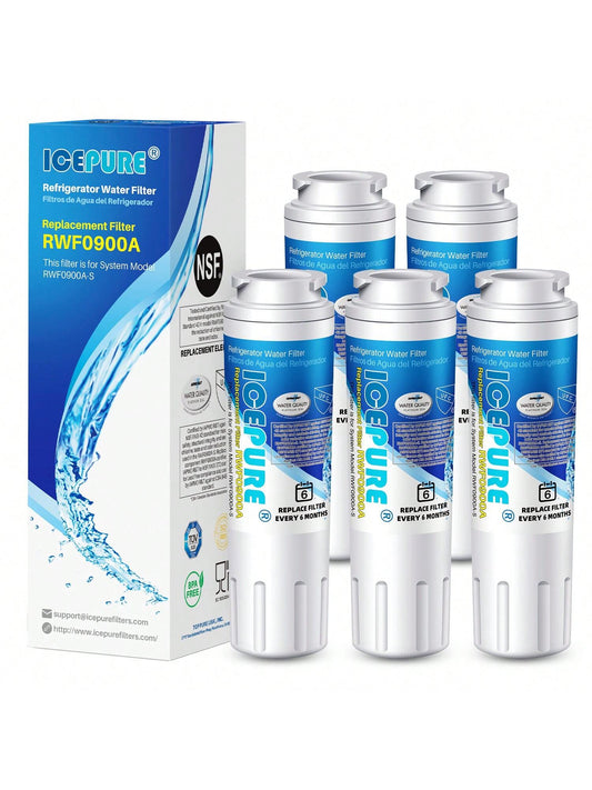 ICEPURE UKF8001 Replacement Refrigerator Water Filter For Maytag UKF8001, UKF8001AXX, 4396395, EDR4RXD1, 469006, Filter 4, RWF0900A, 5PACK