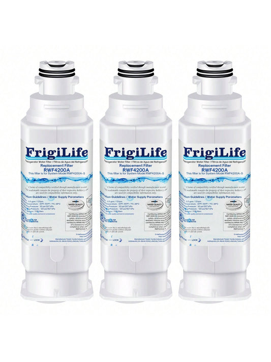 FrigiLife DA97-17376B Refrigerator Water Filter Replacement For  HAF-QIN, HAF-QIN/EXP, DA97-08006C, RF23M8070SG, RF23M8070SR, RF23M8090SG, RF23M8090SR, RF23M8570SR, RF23M8590SG, 3PACK