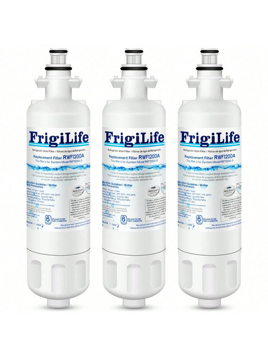FrigiLife 9690 & ADQ36006101 Replacement For  LT700P Kenmore Elite 46-9690, ADQ36006102, HDX FML-3 RFC 1200A LT700PC LFX28968ST LFXS29626S RWF1052 RWF1200A LFXS30766S Refrigerator Water Filter,3PACK
