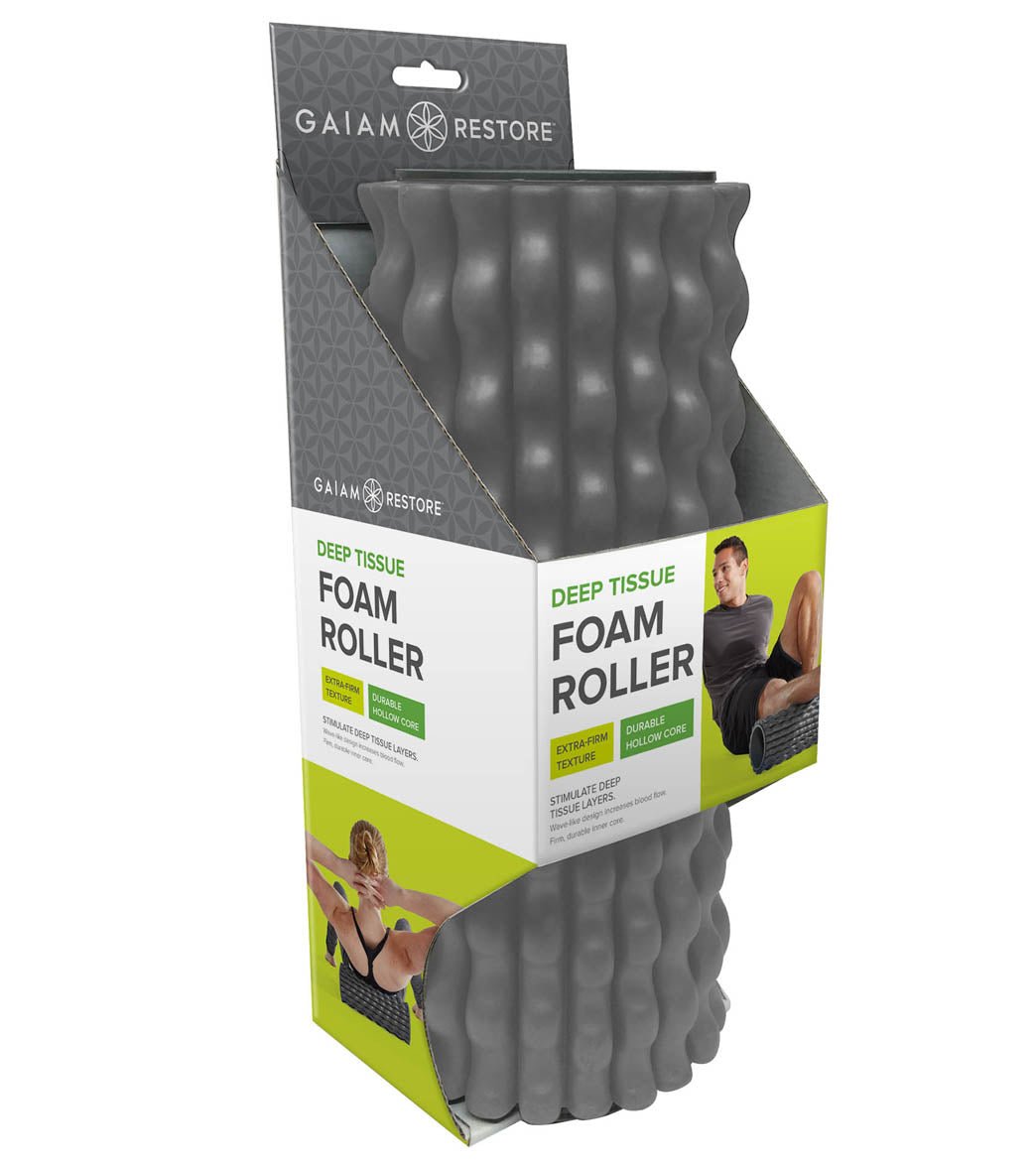 Gaiam Restore Deep Tissue Foam Roller (13" x 6" Diameter)