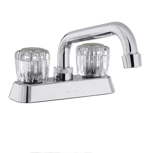 2-Handle Laundry Faucet Classic 360-degree Spout Swing in Chrome