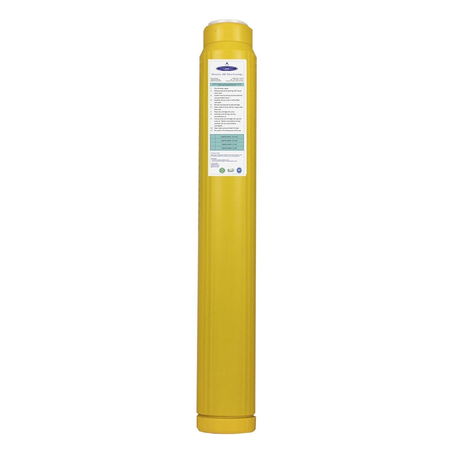 Demineralizer Filter Cartridge