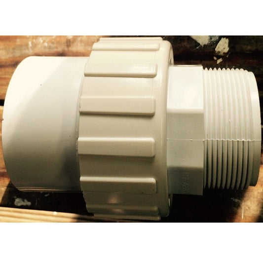 Aqua Ultraviolet® PVC Union, 2" MPT x 2" SLIP