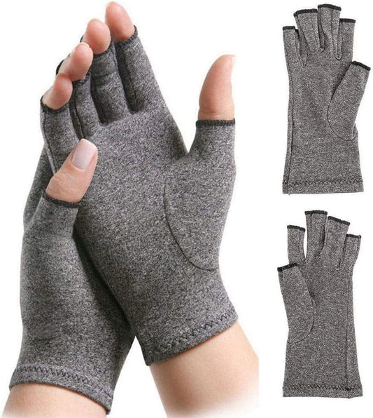 2X Anti-Arthritis Gloves Hand Compression Gloves Support Pain Relief Arthritis Finger Relieve Carpal Tunnel Ache(Large)