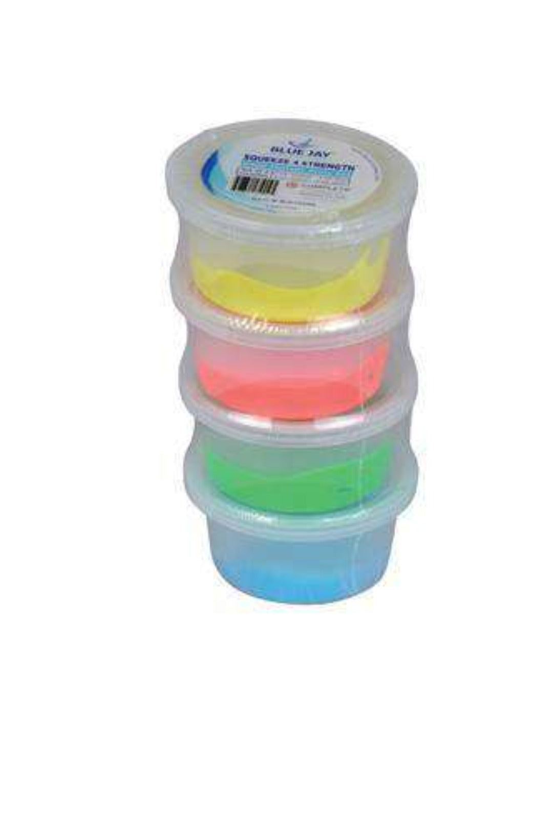 Blue Jay Squeeze 4 Strength Hand Therapy Putty - 4 Pack