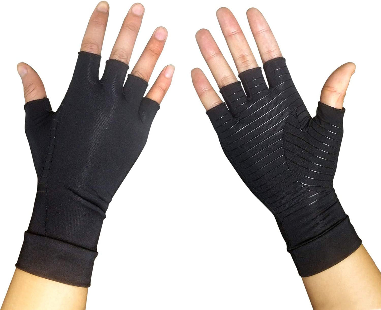 Copper Recovery Compression Arthritis Gloves Alleviate Rheumatoid Pains Ease Muscle Tension Relieve Carpal Tunnel for Daily Typing & Working (M)