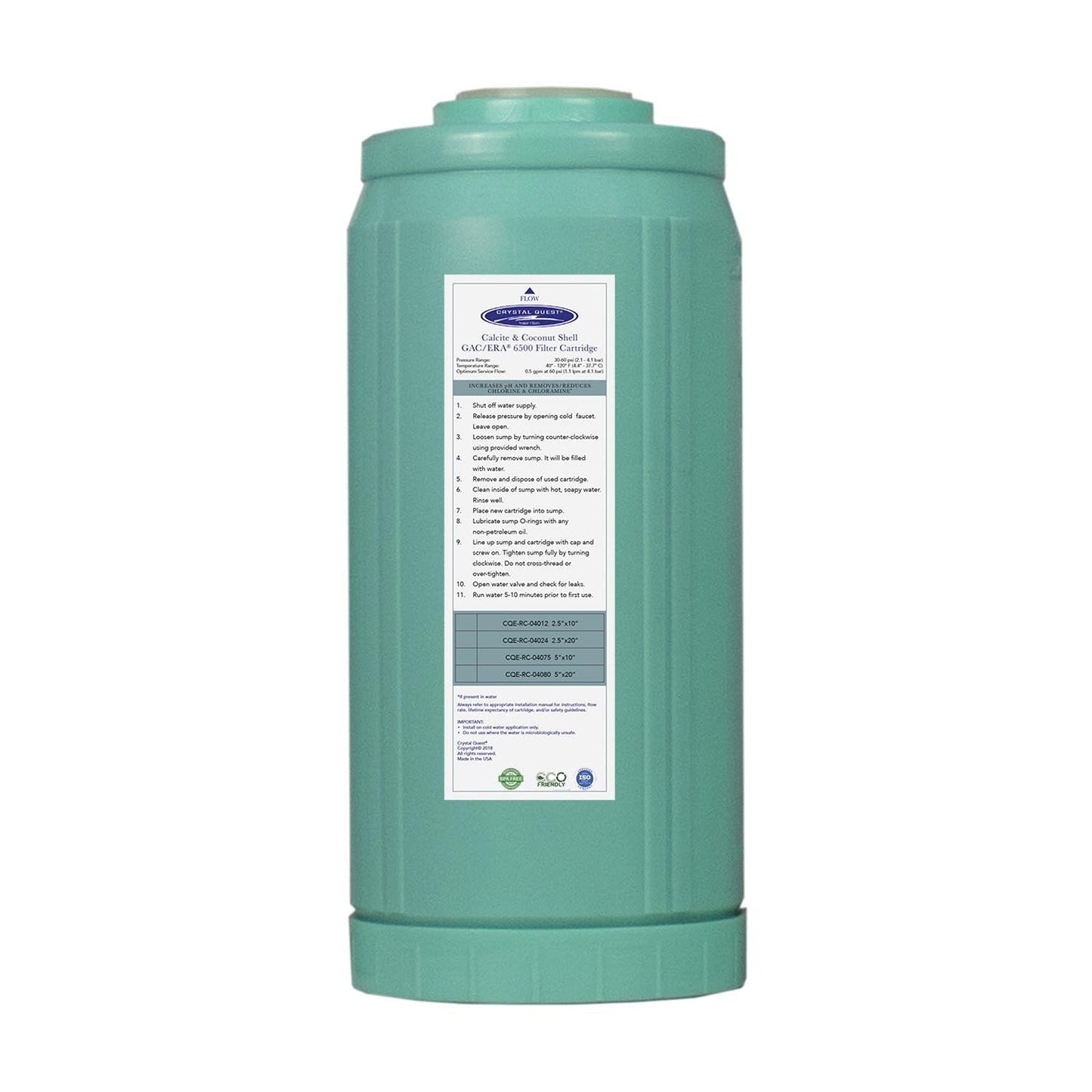 Calcite & Coconut Shell GAC Filter Cartridge