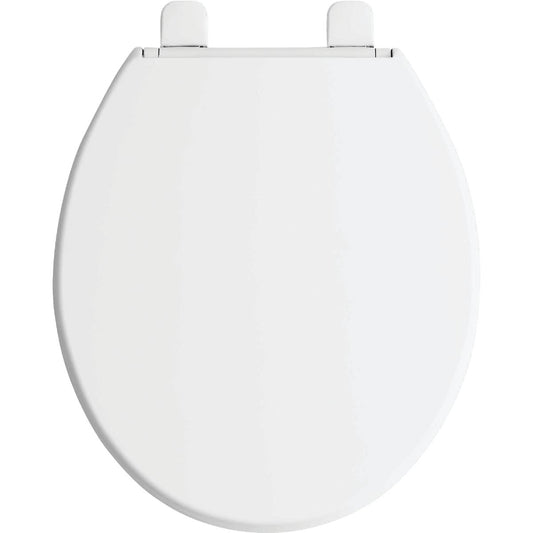 Kohler Brevia Quick-Release Round Closed Front White Plastic Toilet Seat