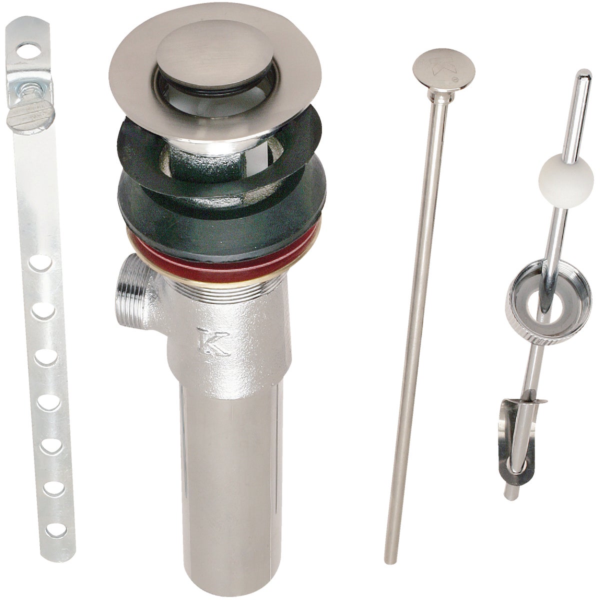 Do it 1-1/4 In. Brushed Nickel Brass Pop-Up