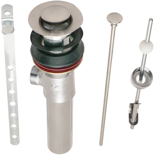 Do it 1-1/4 In. Brushed Nickel Brass Pop-Up