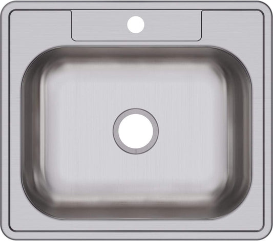 Dayton D125221 Single Bowl Drop-in Stainless Steel Sink 25 x 22 x 6.5625" - $50