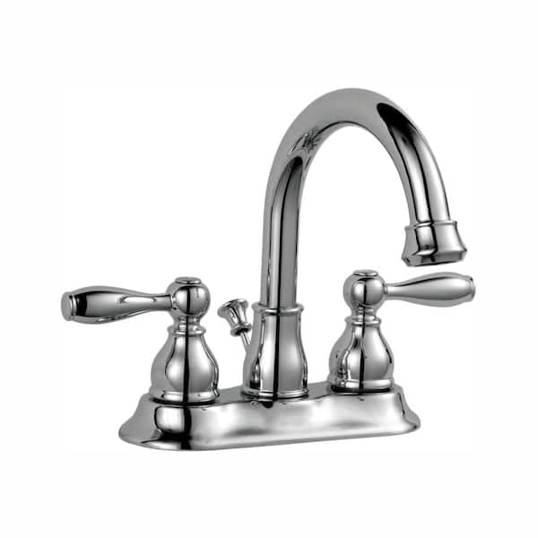 Bathroom Faucet Mandouri 4 in. Centerset 2-Handle High-Arc Chrome