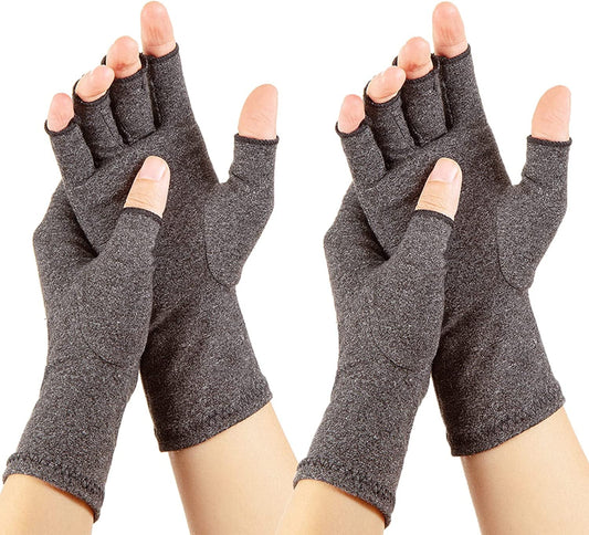 RZJZGZ 2 Pairs Arthritis Gloves Compression Arthritis Pain Wrist Support Brace Gloves Compression anti Arthritis Gloves