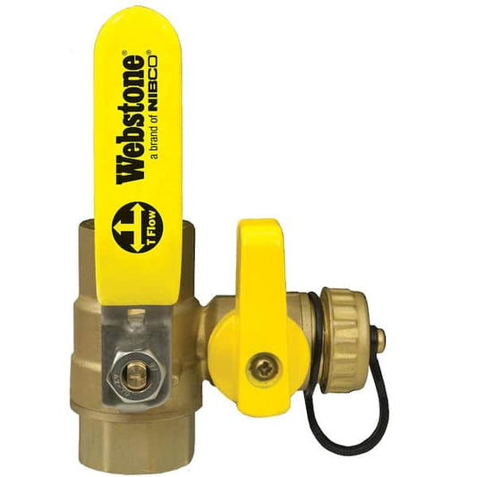 Ball Drain Valve 3/4 in. Versatile Brass Cup  4.7 x 5 x 8.9 in