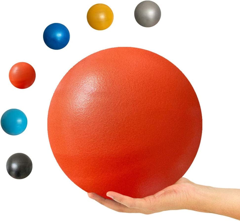 9 Inch Exercise Pilates Ball Mini Exercise Barre Ball for Yoga,Stability Exercise Training Gym anti Burst and Slip Resistant Balls Physical Therapy Improves Balance, Core Strength, Back Pain Posture