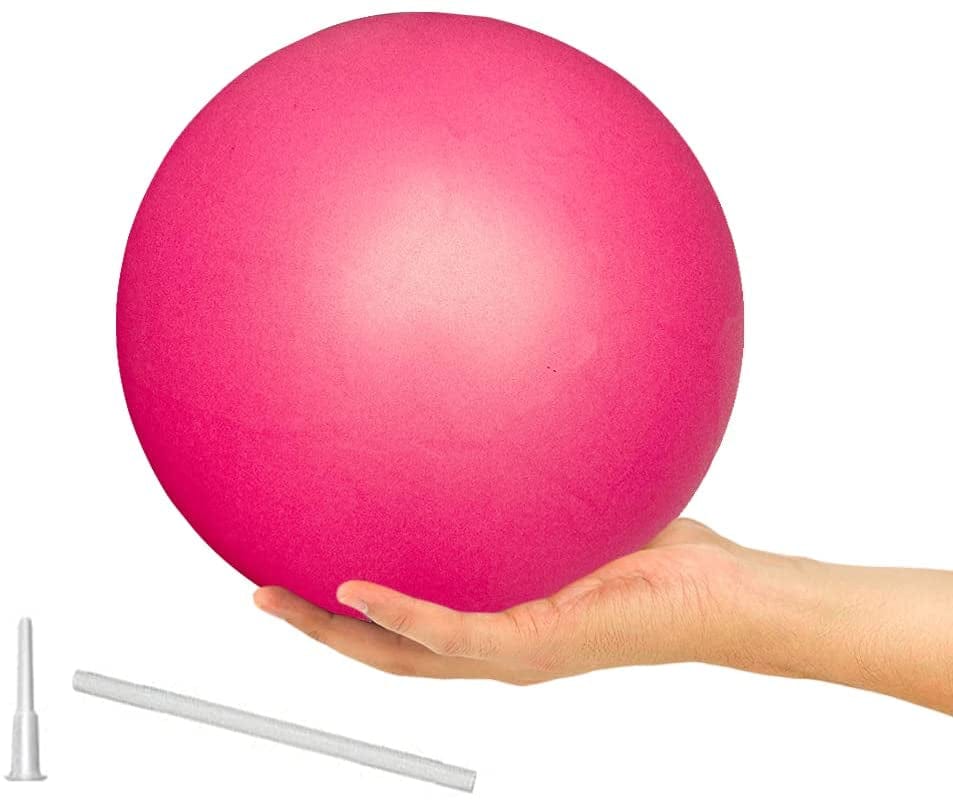 9 Inch Exercise Pilates Ball Mini Exercise Barre Ball for Yoga,Stability Exercise Training Gym anti Burst and Slip Resistant Balls Physical Therapy Improves Balance, Core Strength, Back Pain Posture