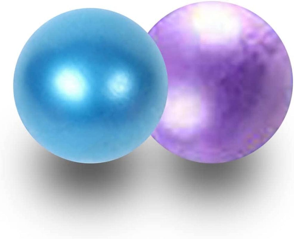 9 Inch Mini Exercise Barre Ball for Yoga,Pilates,Physical Therapy Improves Balance,Training Core Strength Stability anti Burst Slip Resistant Balls with Inflatable Straw