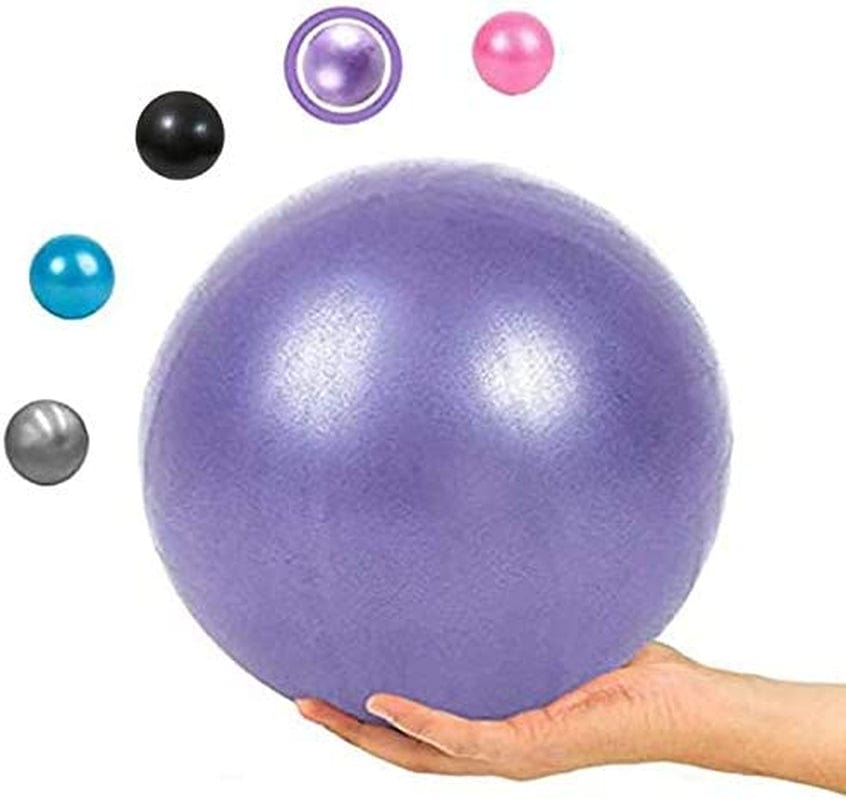 9 Inch Mini Exercise Barre Ball for Yoga,Pilates,Physical Therapy Improves Balance,Training Core Strength Stability anti Burst Slip Resistant Balls with Inflatable Straw