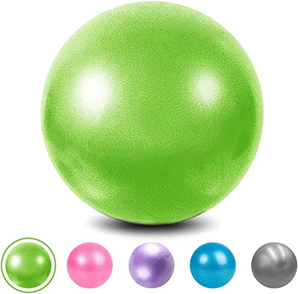 9 Inch Mini Exercise Barre Ball for Yoga,Pilates,Physical Therapy Improves Balance,Training Core Strength Stability anti Burst Slip Resistant Balls with Inflatable Straw