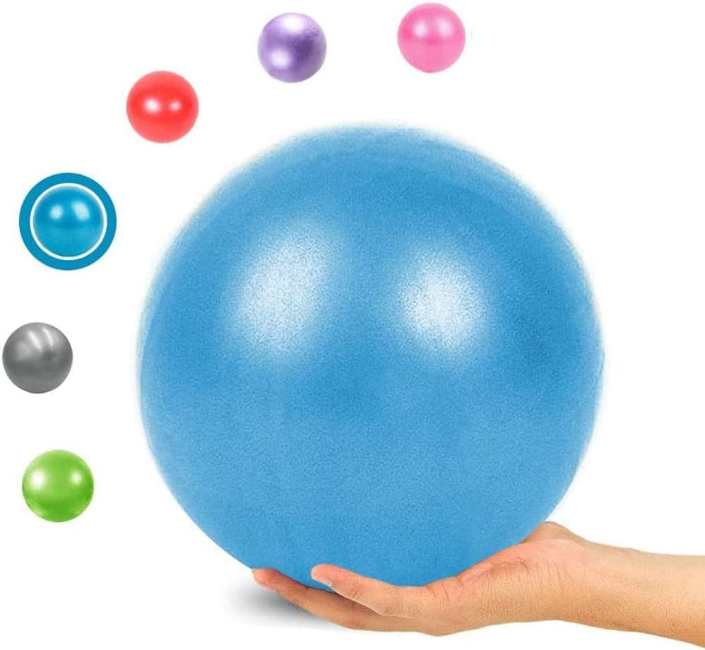 9 Inch Mini Exercise Barre Ball for Yoga,Pilates,Physical Therapy Improves Balance,Training Core Strength Stability anti Burst Slip Resistant Balls with Inflatable Straw