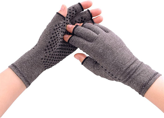 Compression Arthritis Gloves, Arthritis Gloves, Fingerless Gloves Relieve Arthritis, Carpal Tunnel Pain for Women Men Gloves