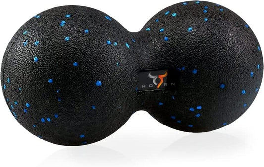 9HORN Peanut Massage Ball Foam Roller for Deep Tissue & Trigger Point Muscle Myofascial Release Yoga Therapy [Blue]