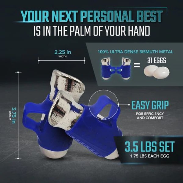 Egg Weights 3.5 Lb Set The Mercury Running Pods Blue