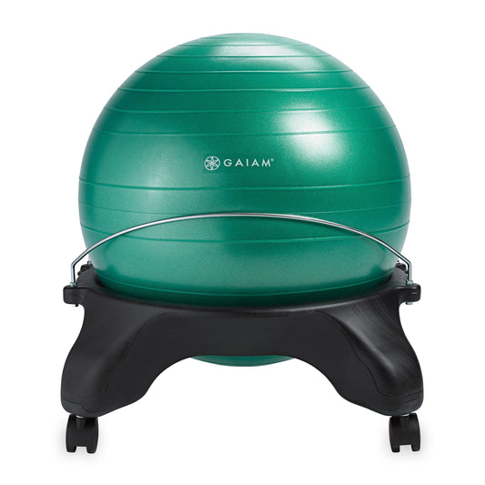 Gaiam Backless Balance Ball Chair, Green