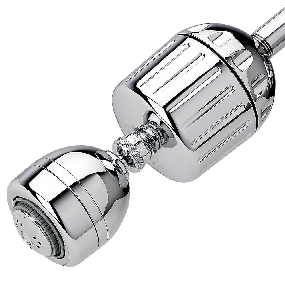 High Output Chrome Shower Head & Filter