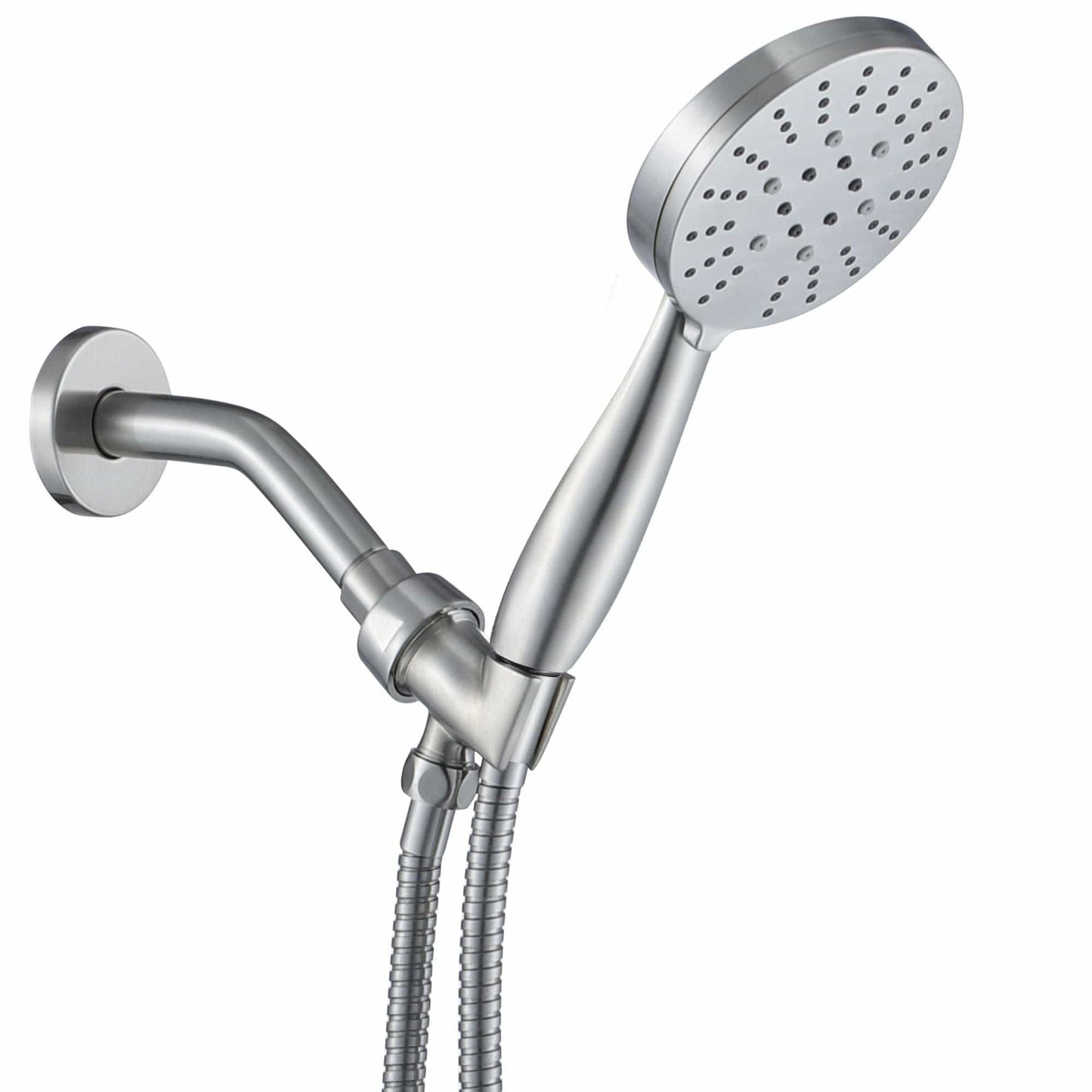 HammerHead Showers All Metal 2.5 GPM 3-Spray Hand Held Shower Head Set, 2.5 / Brushed Nickel