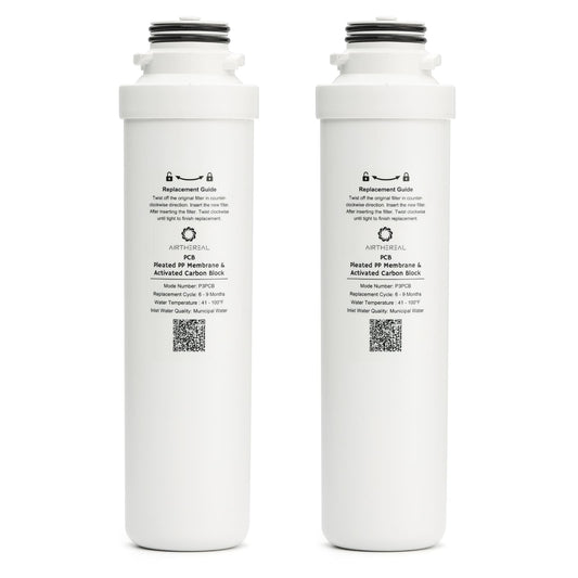 Airthereal PCB Replacement Filter for Pristine Lite3 Countertop Reverse Osmosis System,1st Stage, Reduces large particles, chlorine, colors and odors, 2-Pack