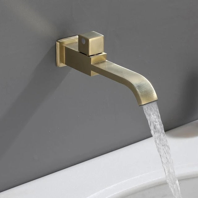 Simple Wall Mounted Bathroom Faucet