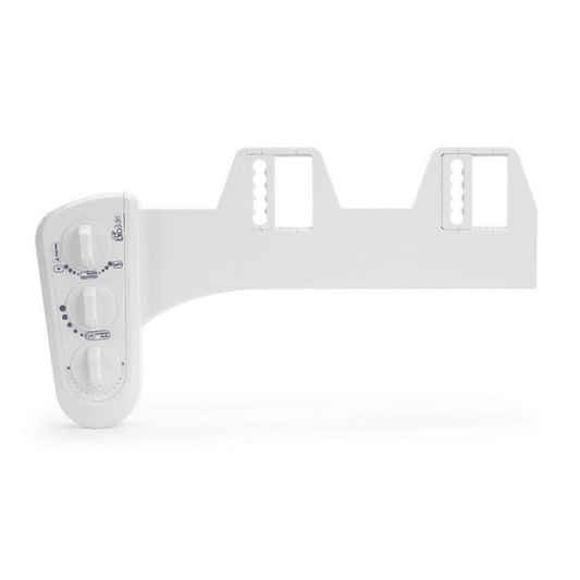 Bio Bidet Duo Dual Nozzle Hot and Cold Fresh Water Spray Non-Electric Mechanical Bidet Toilet Seat Attachment Posterior and Feminine Wash