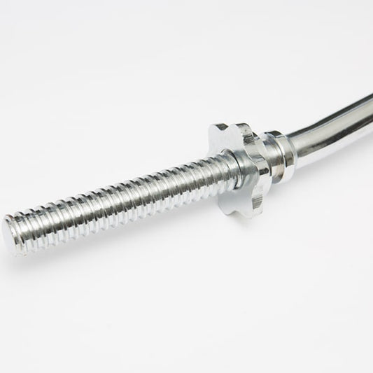 York Barbell Chrome Spin-Lock Curl Bar w/ Spin-Lock Collars