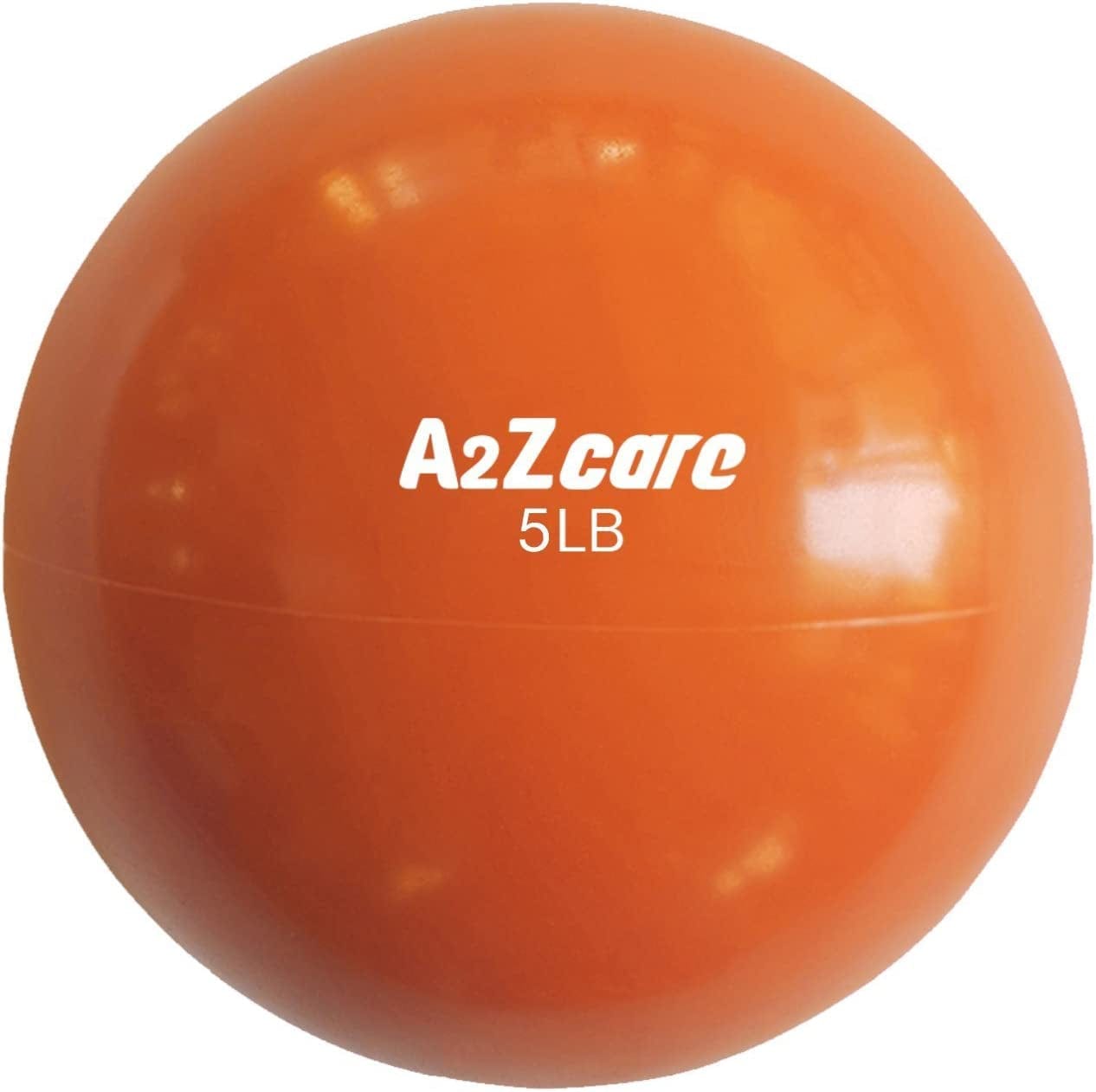 A2ZCARE Toning Ball - Weighted Toning Exercise Ball - Soft Weighted Medicine Ball for Pilates, Yoga, Physical Therapy and Fitness