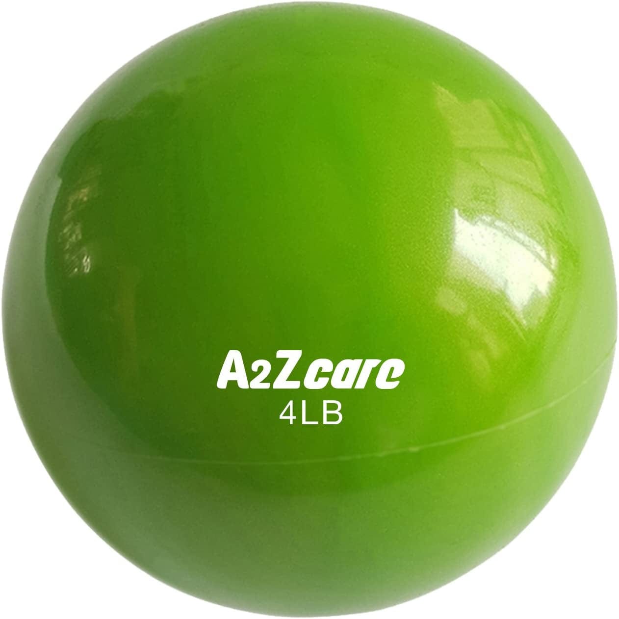 A2ZCARE Toning Ball - Weighted Toning Exercise Ball - Soft Weighted Medicine Ball for Pilates, Yoga, Physical Therapy and Fitness
