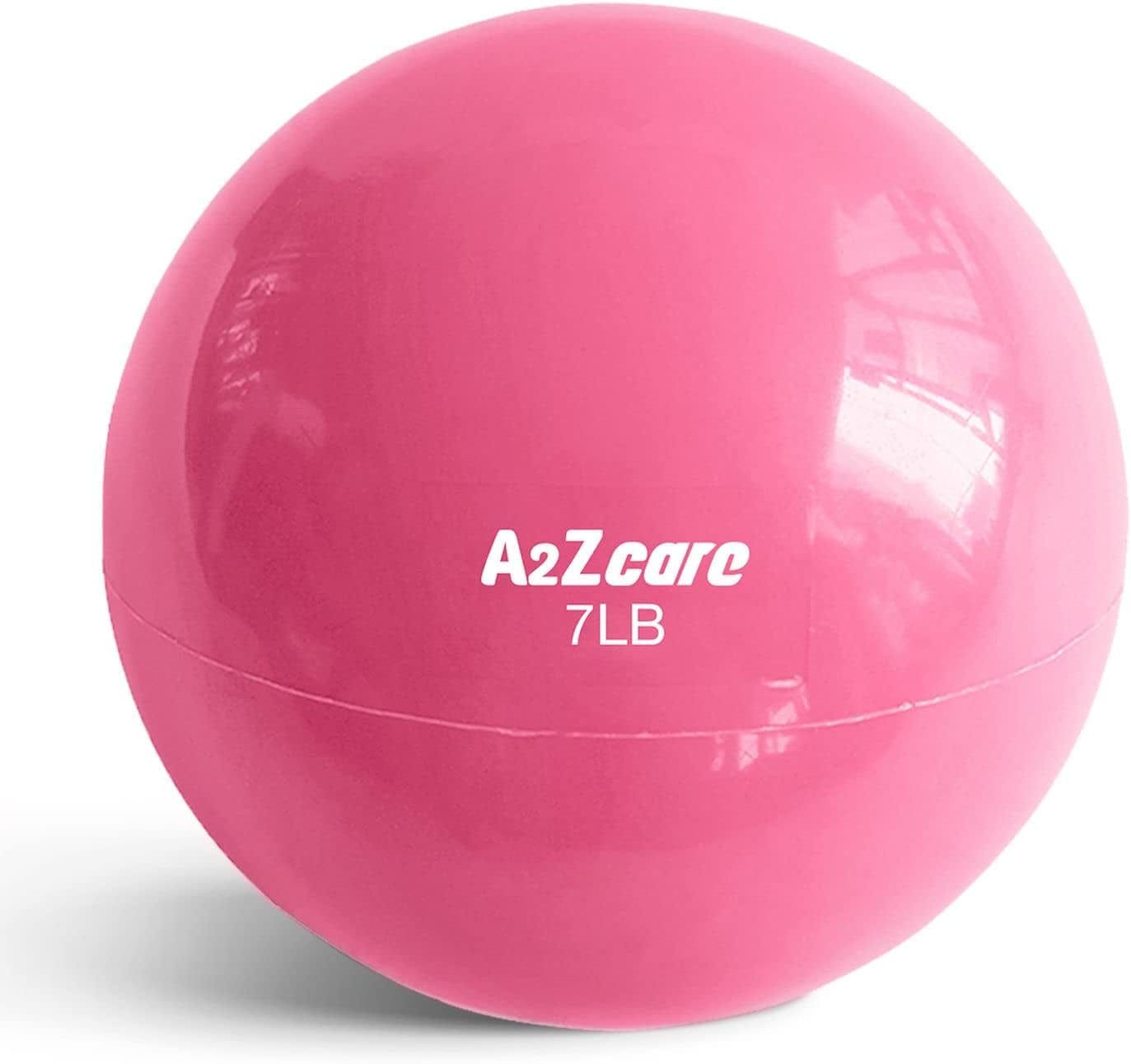 A2ZCARE Toning Ball - Weighted Toning Exercise Ball - Soft Weighted Medicine Ball for Pilates, Yoga, Physical Therapy and Fitness