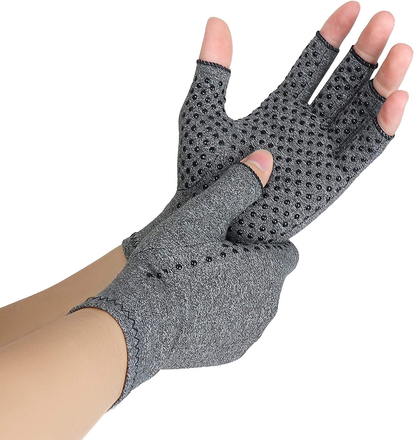 Arthritis Gloves Compression Gloves for Rheumatoid, RSI, Carpal Tunnel, Hand Gloves Fingerless for Computer Typing