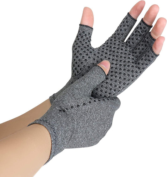 Arthritis Gloves Compression Gloves for Rheumatoid, RSI, Carpal Tunnel, Hand Gloves Fingerless for Computer Typing