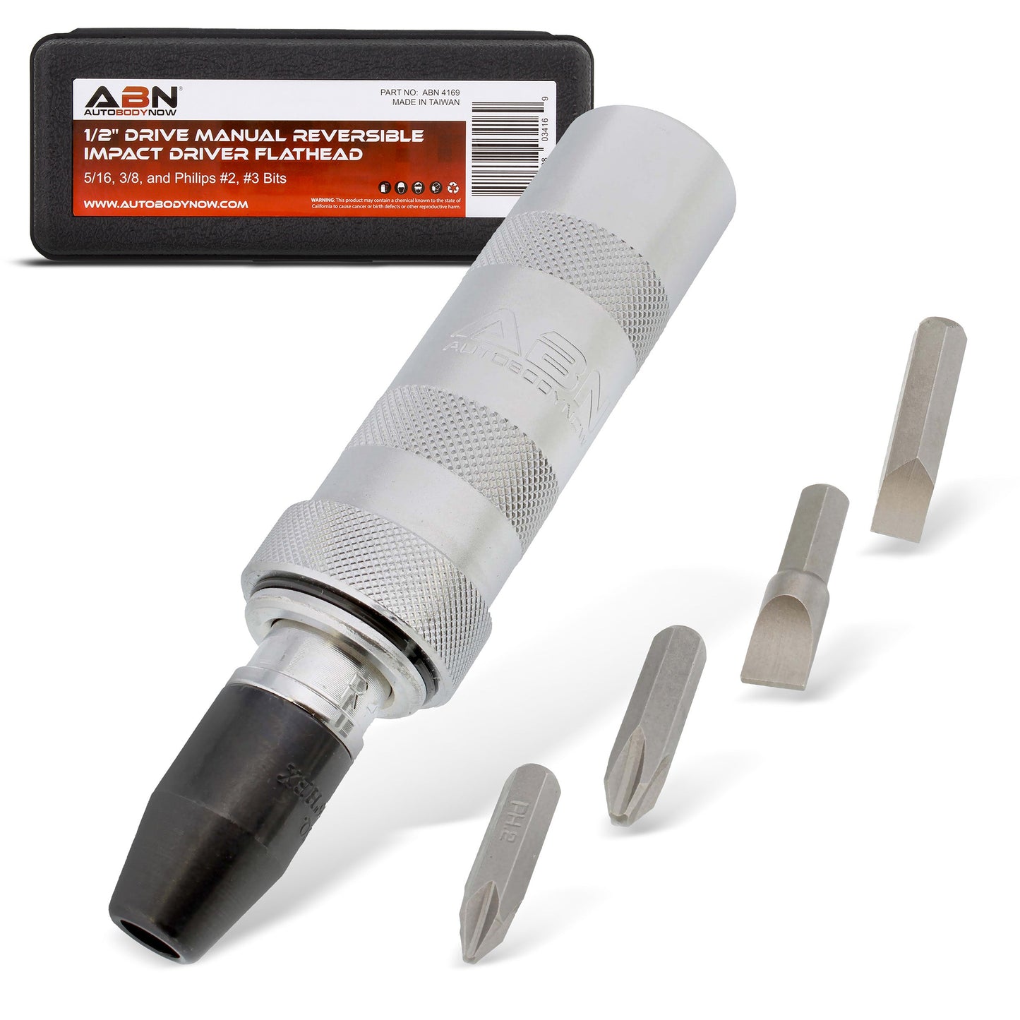 Reversible Manual Impact Driver and Impact Screwdriver Bits ABN 4169-4176_PARENT