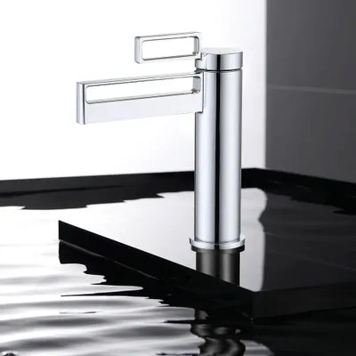 solid brass single-handle bathroom faucet