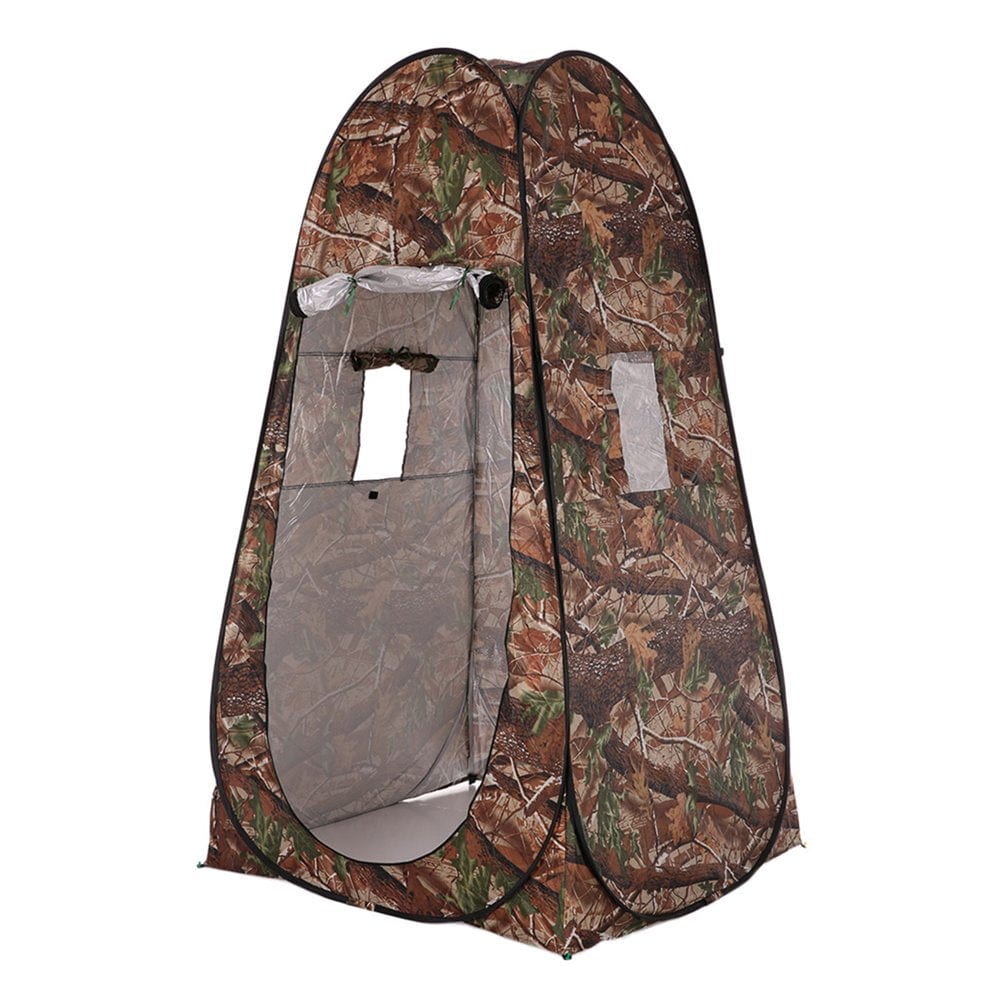 Aibecy Portable Shower Toilet Tent Camping Pop up Tent Camouflage Changing Tent