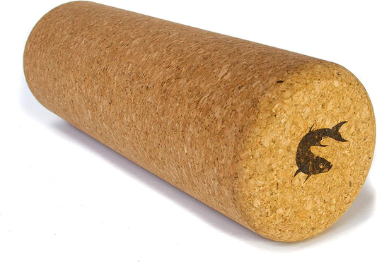 AQUANIMOUS Cork Massage Roller 12 Inch Travel Size Natural Eco-Friendly NO Foam Roller