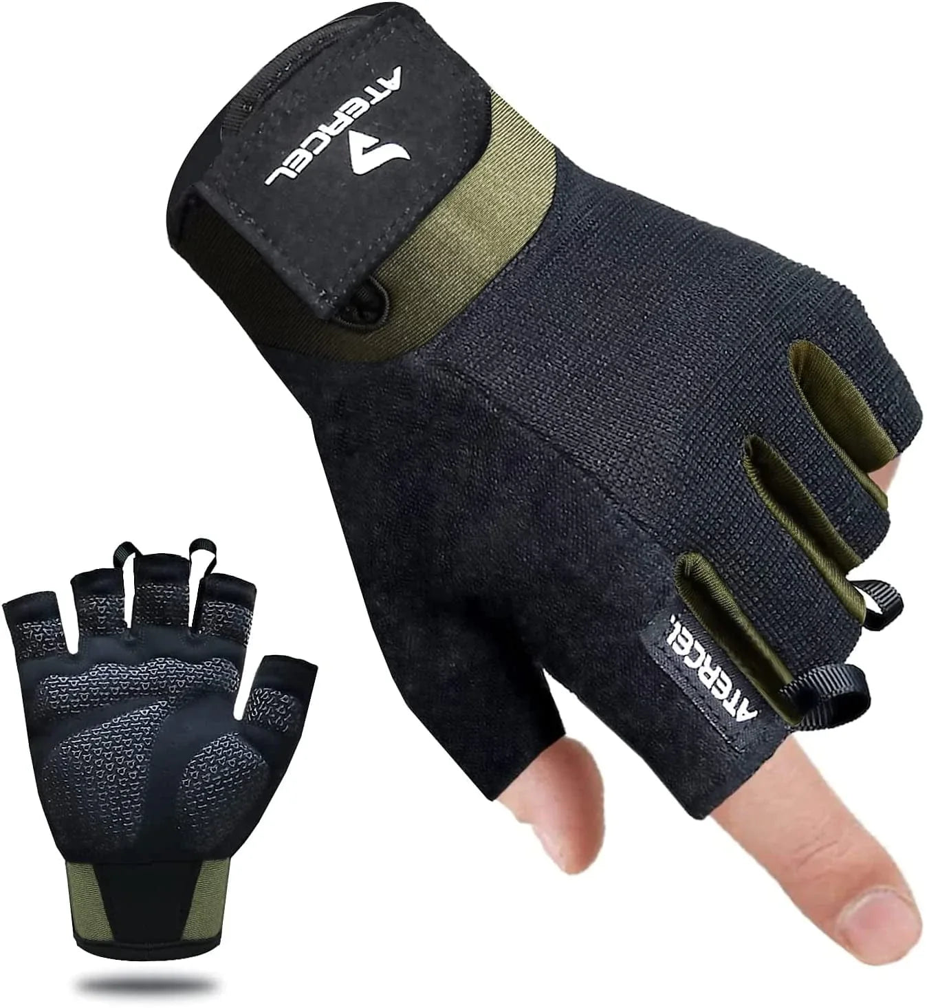 Atercel Workout Gloves for Men and Women, Exercise Gloves for Weight Lifting, Cycling, Gym, Training, Breathable and Snug Fit
